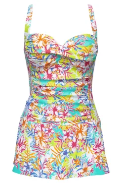 Swim Dress<Sunsets Escape Botanical Bliss Sandbar Rib Sienna Swim Dress