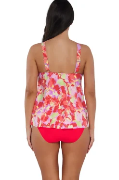 Plus Size|Wire-Free<Sunsets Escape Butterfly Beach Sadie Tankini Top