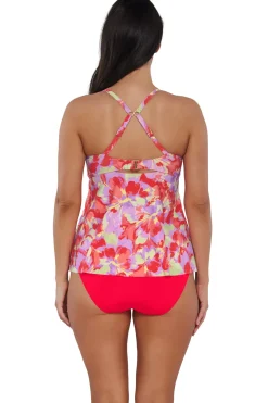 Plus Size|Wire-Free<Sunsets Escape Butterfly Beach Tori Tankini Top