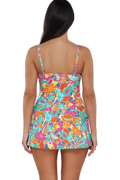 Swim Dress<Sunsets Escape Festive Floral Sandbar Rib Sienna Swim Dress
