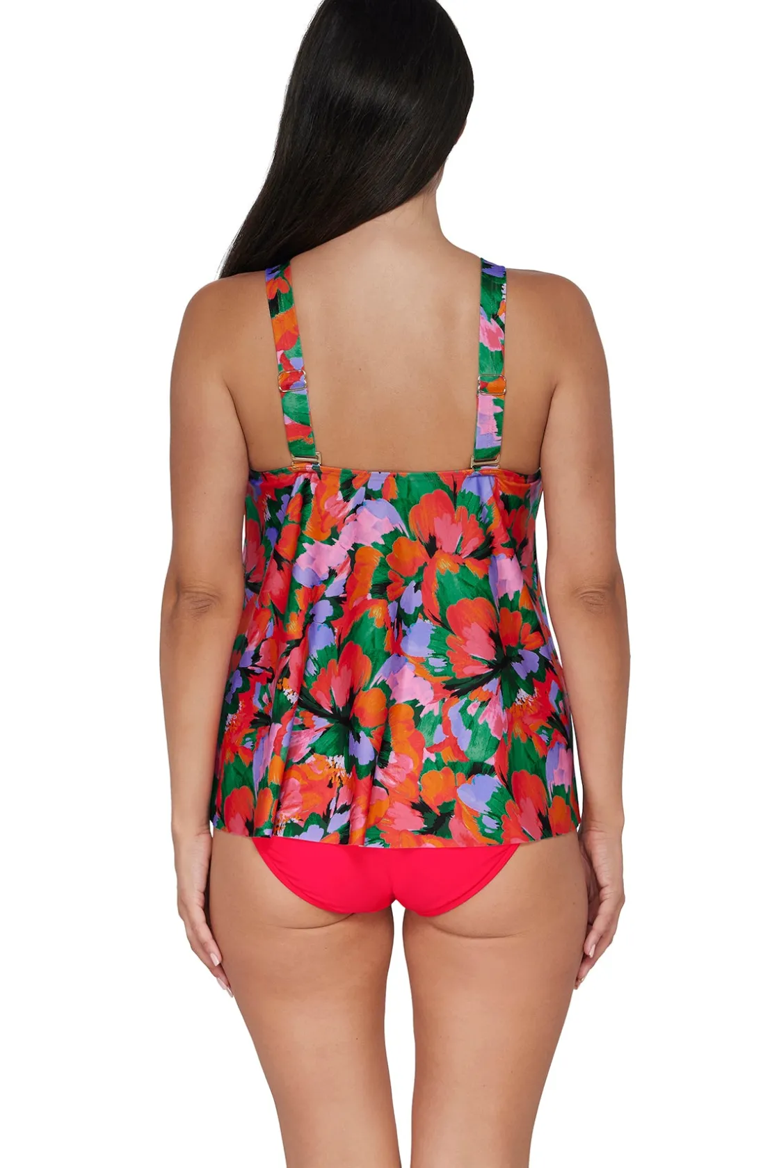 Plus Size|Wire-Free<Sunsets Escape Hummingbird Cove Sadie Tankini Top