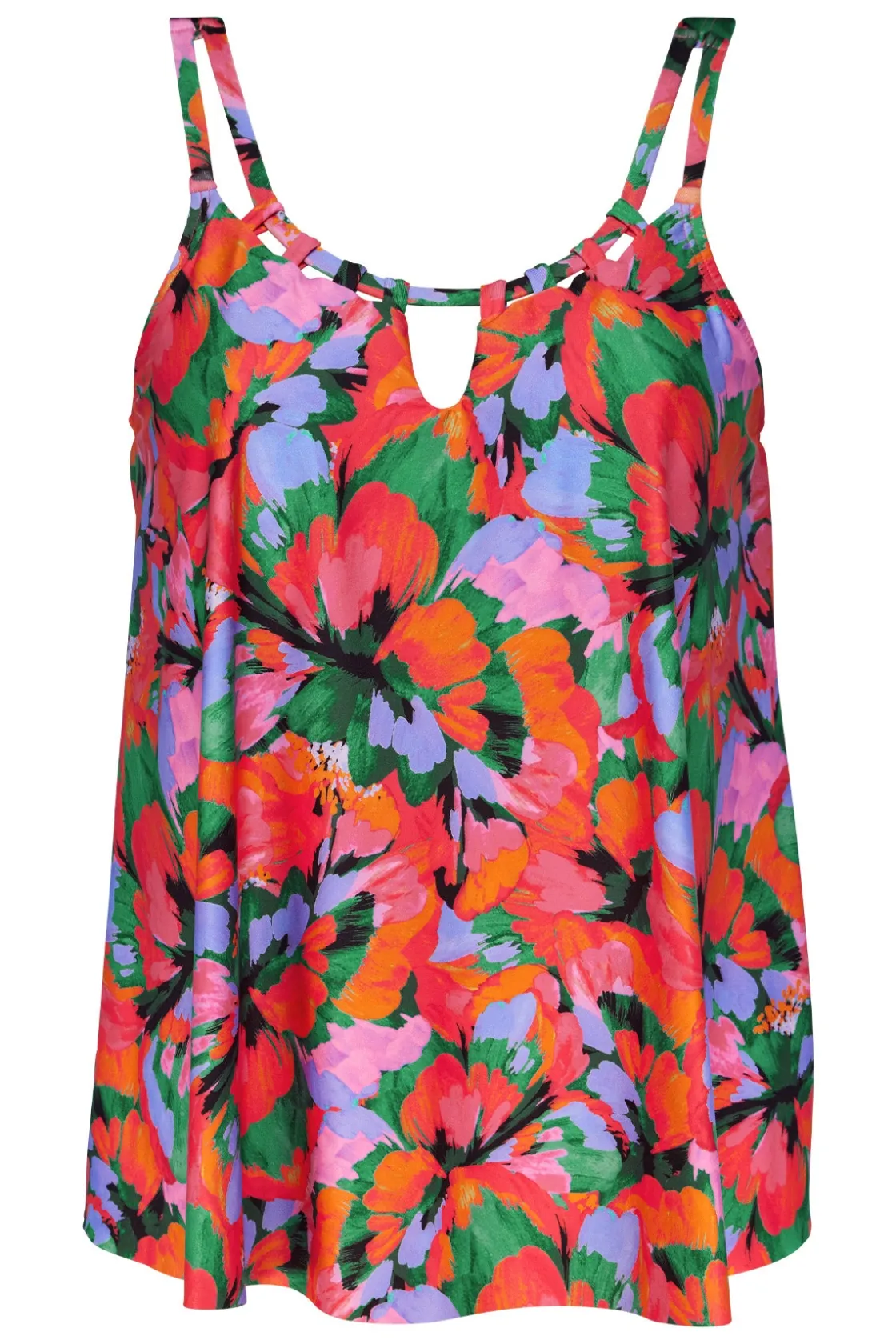 Plus Size|Wire-Free<Sunsets Escape Hummingbird Cove Sadie Tankini Top