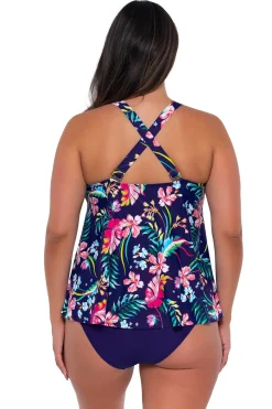 Wire-Free|Tankinis<Sunsets Escape Island Getaway Sadie Tankini Top