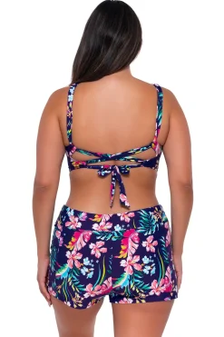 Plus Size<Sunsets Escape Island Getaway Laguna Swim Short
