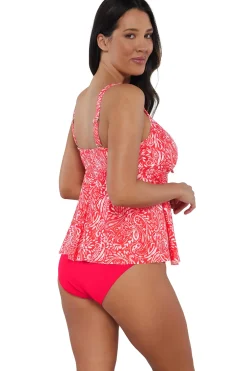 Plus Size|Underwire<Sunsets Escape Majorca Marin Tankini Top