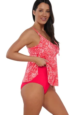 Plus Size|Underwire<Sunsets Escape Majorca Marin Tankini Top