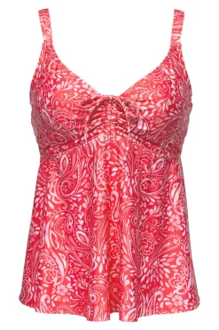 Plus Size|Underwire<Sunsets Escape Majorca Marin Tankini Top