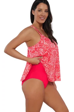 Plus Size|Wire-Free<Sunsets Escape Majorca Sadie Tankini Top