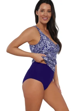 Plus Size|Underwire<Sunsets Escape Marina Emerson Tankini Top