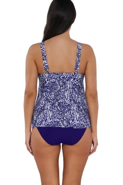 Plus Size|Wire-Free<Sunsets Escape Marina Sadie Tankini Top