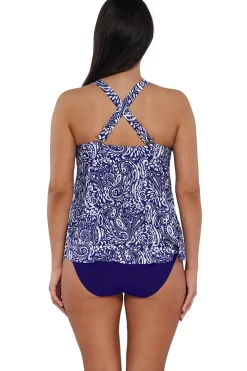 Plus Size|Wire-Free<Sunsets Escape Marina Sadie Tankini Top