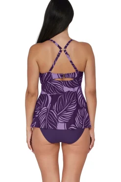 Plus Size|Wire-Free<Sunsets Escape Mystic Palms Tori Tankini Top