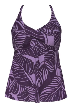 Plus Size|Wire-Free<Sunsets Escape Mystic Palms Tori Tankini Top