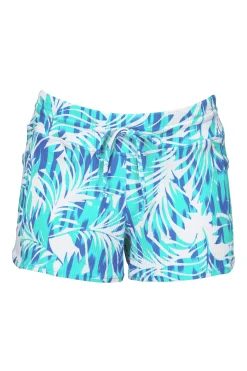 Plus Size<Sunsets Escape Sea Breeze Sandbar Rib Laguna Swim Short