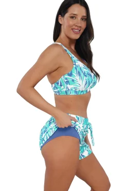 Plus Size<Sunsets Escape Sea Breeze Sandbar Rib Laguna Swim Short