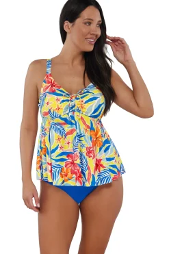 Plus Size|Underwire<Sunsets Escape Suncatcher Marin Tankini Top
