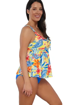 Plus Size|Underwire<Sunsets Escape Suncatcher Marin Tankini Top