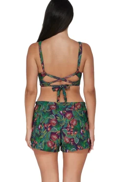 Plus Size<Sunsets Escape Welcome To Rio Laguna Swim Short Bottom