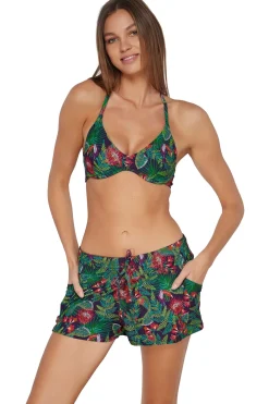 Plus Size<Sunsets Escape Welcome To Rio Laguna Swim Short Bottom