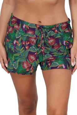 Plus Size<Sunsets Escape Welcome To Rio Laguna Swim Short Bottom