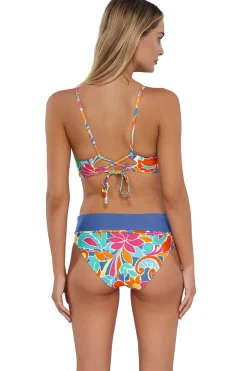 Wire-Free<Sunsets Festive Floral Sandbar Rib Lyla Bralette Top