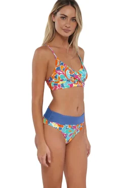 Wire-Free<Sunsets Festive Floral Sandbar Rib Lyla Bralette Top