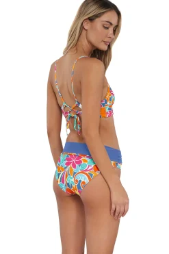 Wire-Free<Sunsets Festive Floral Sandbar Rib Lyla Bralette Top