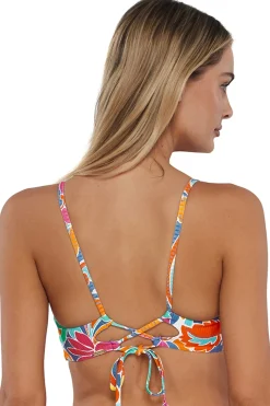 Wire-Free<Sunsets Festive Floral Sandbar Rib Lyla Bralette Top
