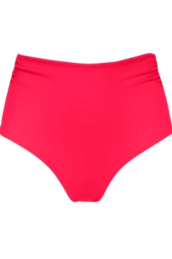 Plus Size|Bikini Bottoms<Sunsets Geranium Capri High Waist Bottom