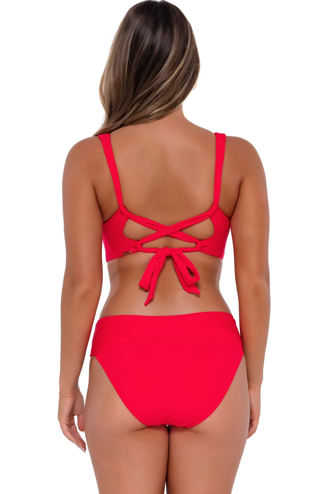 Plus Size|Bikini Tops<Sunsets Geranium Elsie Top