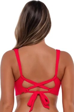 Plus Size|Bikini Tops<Sunsets Geranium Elsie Top