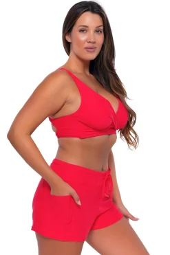 Plus Size|Bikini Tops<Sunsets Geranium Elsie Top
