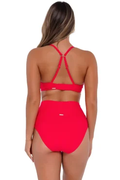 High-Waist<Sunsets Geranium Hannah High Waist Bottom