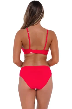 Plus Size|Bra-Sized<Sunsets Geranium Kauai Keyhole Top
