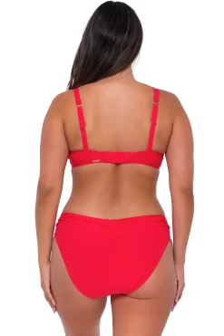 Plus Size|Bra-Sized<Sunsets Geranium Kauai Keyhole Top