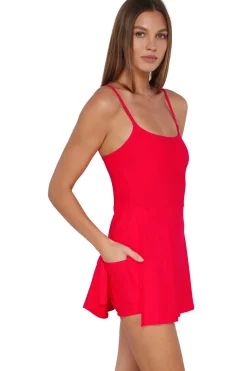 Swim Dress<Sunsets Geranium Naomi Swim Dress One Piece