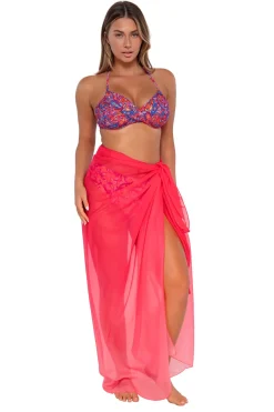 Cover-Ups<Sunsets Geranium Paradise Pareo