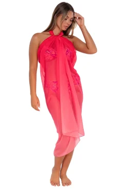 Cover-Ups<Sunsets Geranium Paradise Pareo