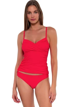 Tankinis<Sunsets Geranium Simone Tankini Top