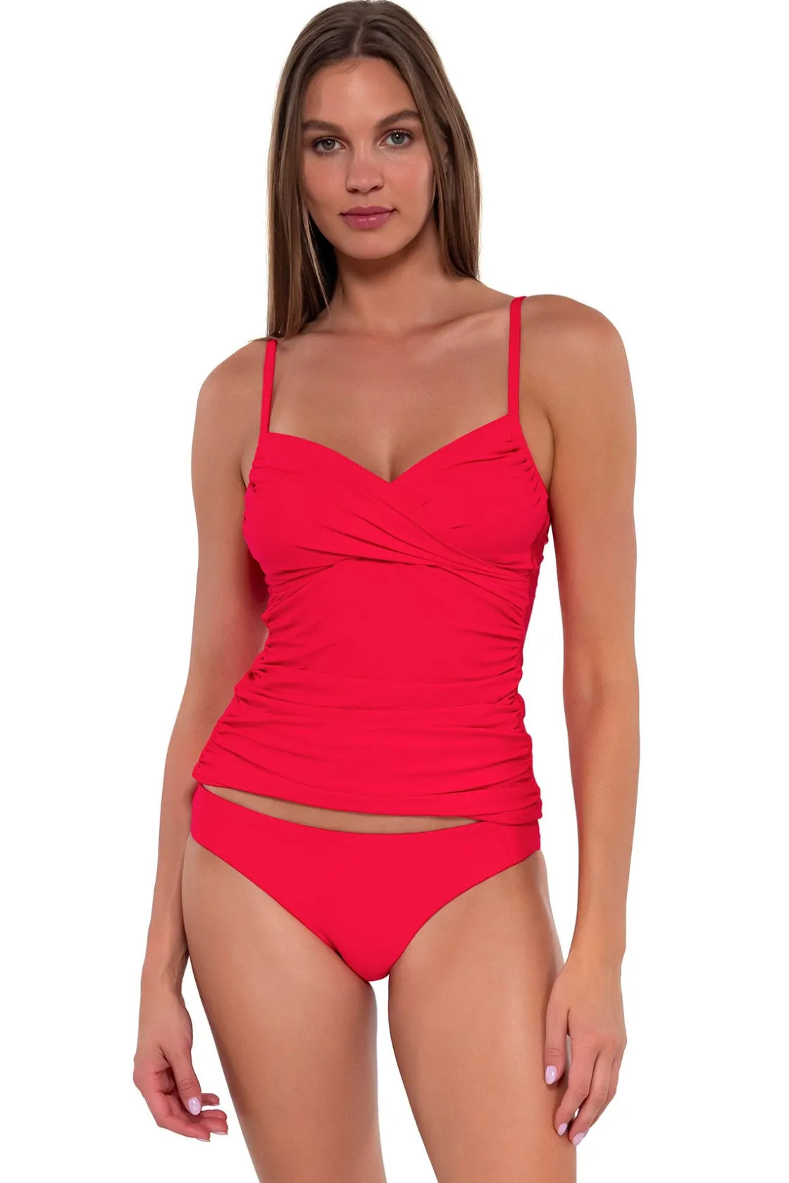Tankinis<Sunsets Geranium Simone Tankini Top