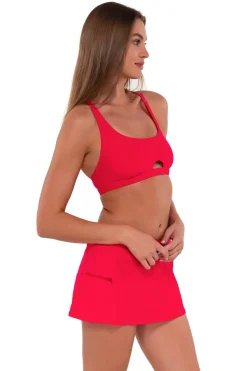 Swim Skirts<Sunsets Geranium Sporty Swim Skirt