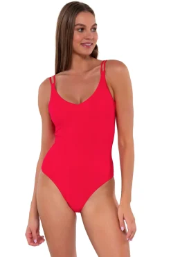 Classic<Sunsets Geranium Veronica One Piece