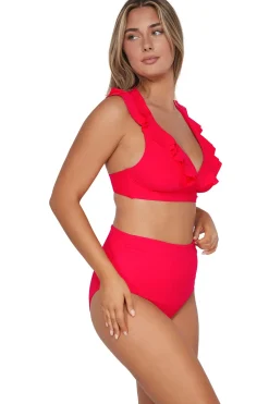 Plus Size|Wire-Free<Sunsets Geranium Willa Wireless Top