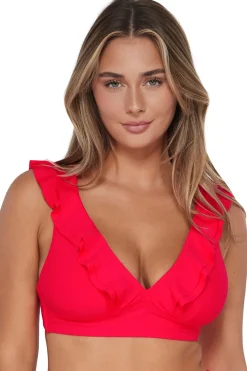 Plus Size|Wire-Free<Sunsets Geranium Willa Wireless Top