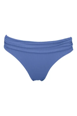 Plus Size|Bikini Bottoms<Sunsets Harbor Blue Sandbar Rib Unforgettable Bottom
