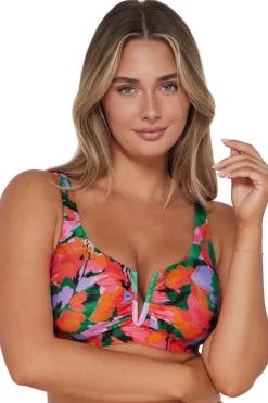 Plus Size|Underwire<Sunsets Hummingbird Cove Vienna V-Wire Top