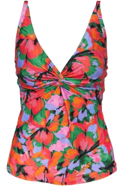 Plus Size|Bra-Sized<Sunsets Hummingbird Cove Forever Tankini Top