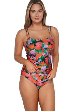 Plus Size|Underwire<Sunsets Hummingbird Cove Taylor Tankini Top