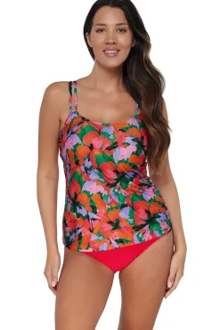 Plus Size|Underwire<Sunsets Hummingbird Cove Taylor Tankini Top