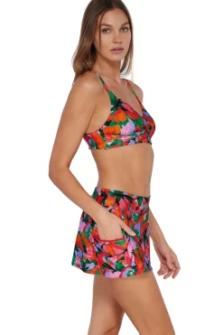 Plus Size<Sunsets Hummingbird Cove Sporty Swim Skirt Bottom